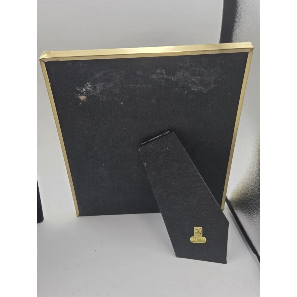VTG Gold Brass Plated Picture Frames Lot of 4 - Mixed Sizes - Mid Century